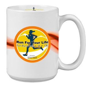 Mighty Ceramic Inner Lip Mug w/ Full Color Imprint, 15oz. - XP1311