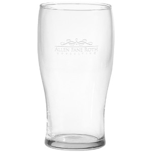 Large Deep Etched Pub Glass, 20oz. - GA2300