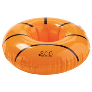 Inflatable 7" Basketball Beverage Coaster - JN1037