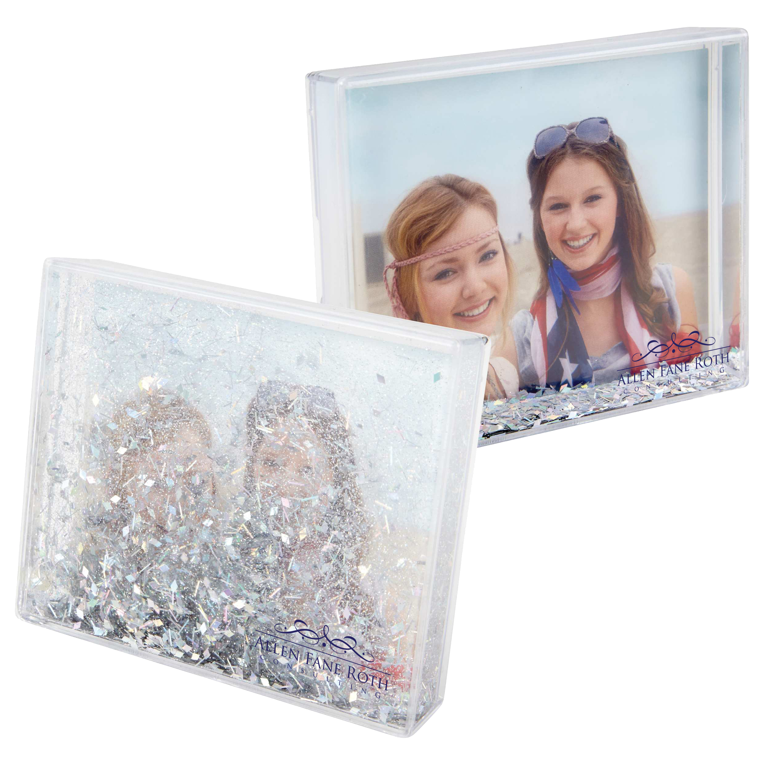 Product Photo 1 Silver Glitter Acrylic Desktop Photo Frame