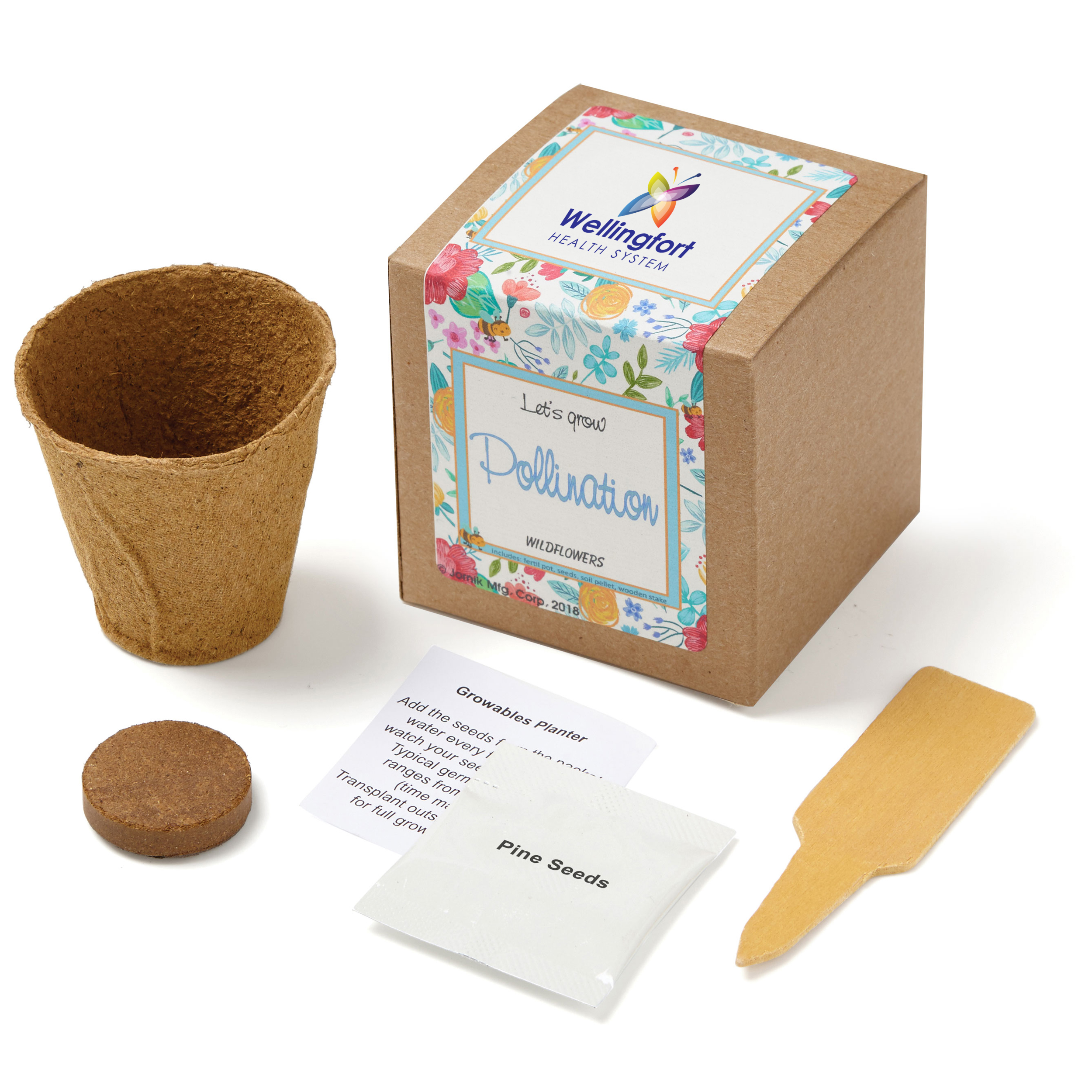 Product Photo 1 Wildflowers Growables Planter in Kraft Gift Box w/ Label