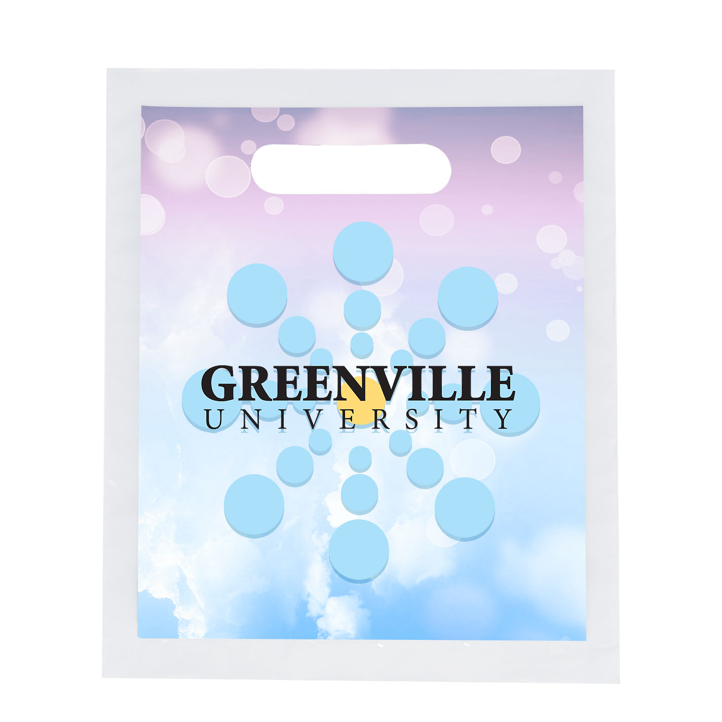 Product Photo 1 Digital Full Color Die Cut Plastic Bag, 7.5" x 9"