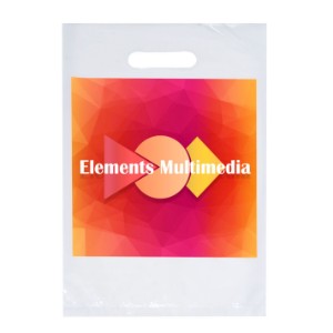 Digital Full Color Die Cut Plastic Bag, 9" x 13" - AB2301