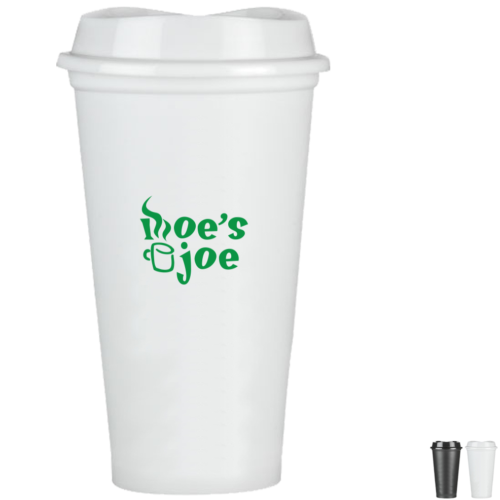 Product Photo 1 Grande Plastic Coffee/Tea Tumbler, 16oz.