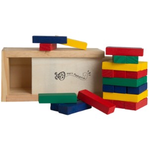 Multi-Colored Block Wooden Tower Puzzle - AF2314