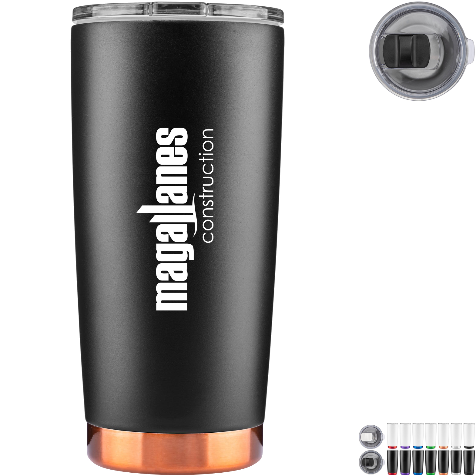 Product Photo 1 Jack Copper Lined Stainless Steel Tumbler, 20oz.