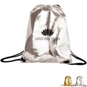 Metallic Drawstring Backpack - GN2344