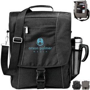 Verona PolyCanvas Vertical 15" Computer Briefcase - LD6049