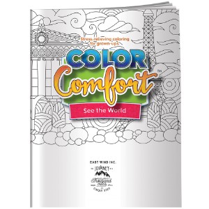 Color Comfort International Landmarks Theme Adult Coloring Book - BF1013