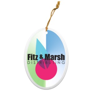 Oval Glass Ornament - XP1360