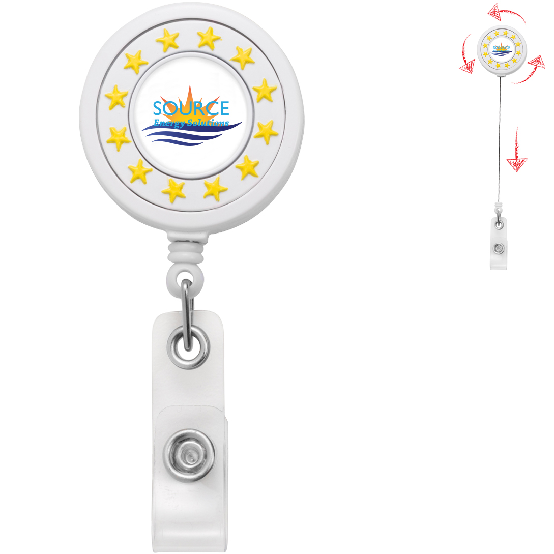 Product Photo 1 Star Spinner Badge Reel, Alligator Clip