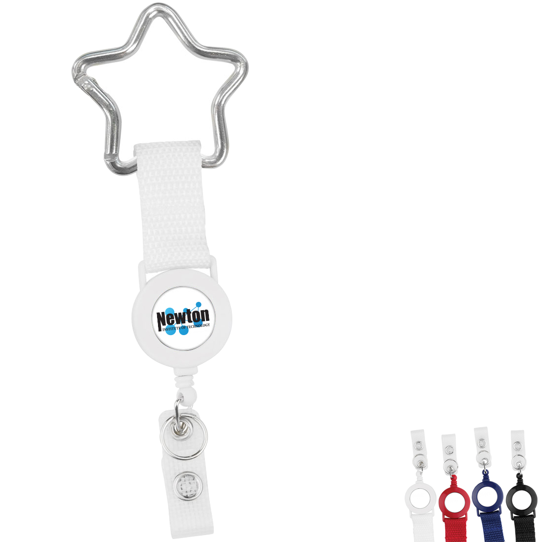 Product Photo 1 Star Carabiner Strap 2 Reel Retractable Badge Holder