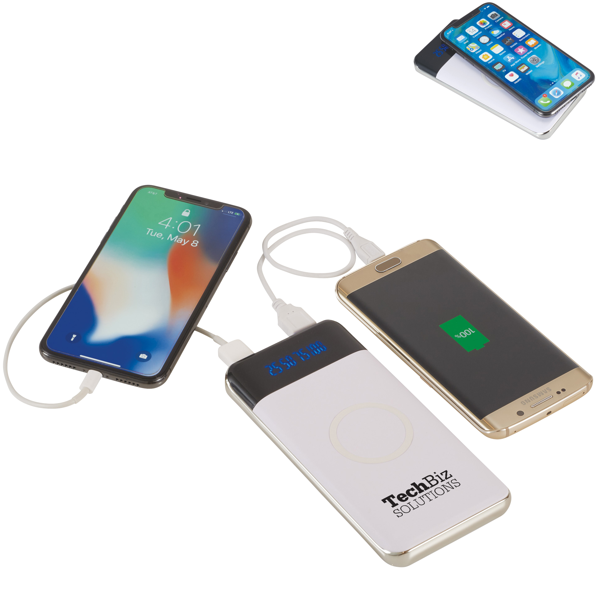 Product Photo 1 Constant Wireless Power Bank w/ Display, 10000mAh