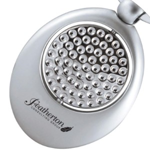 Golf Ball Silver Swivel Sports Key Chain - MY2986