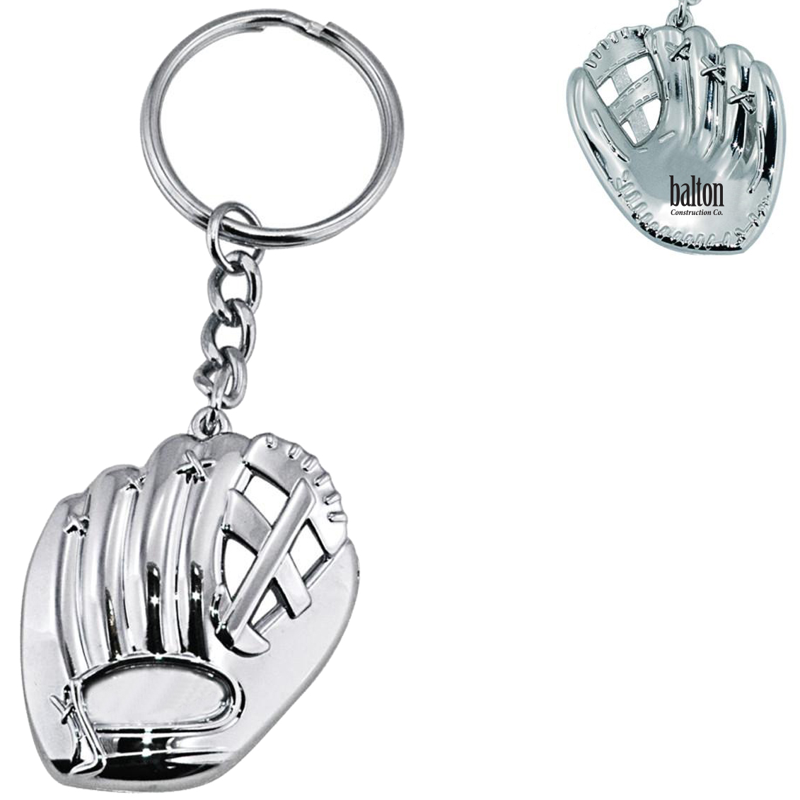 Product Photo 1 Baseball Glove Silver Key Chain