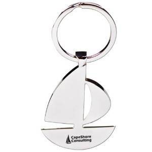 Sailboat Silver Key Chain - MY2991