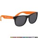 Youth Sized Vibrant Trim Rubberized Sunglasses