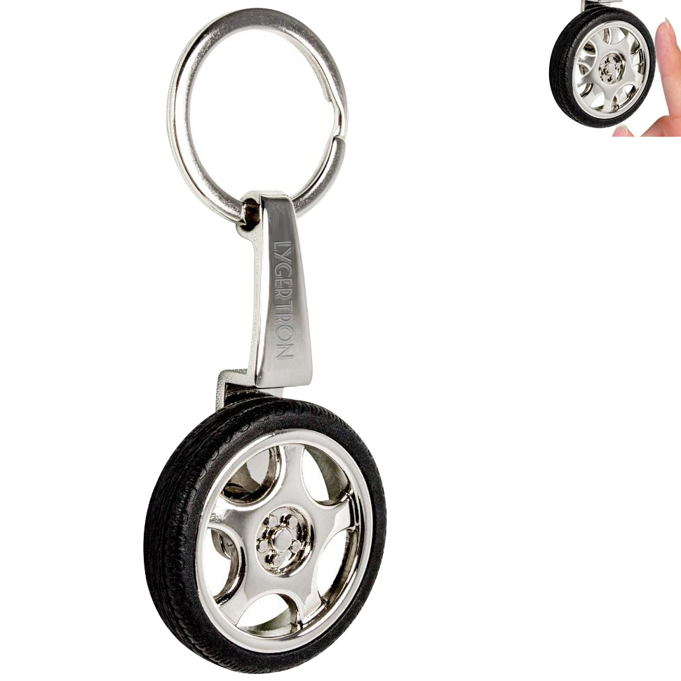 Product Photo 1 Spinning Tire Key Chain