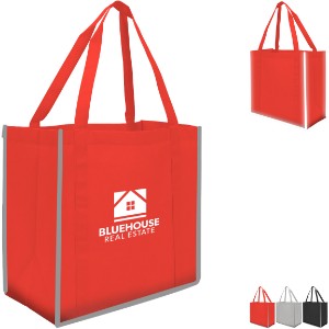 Reflective Large Grocery Tote Bag - HT8519