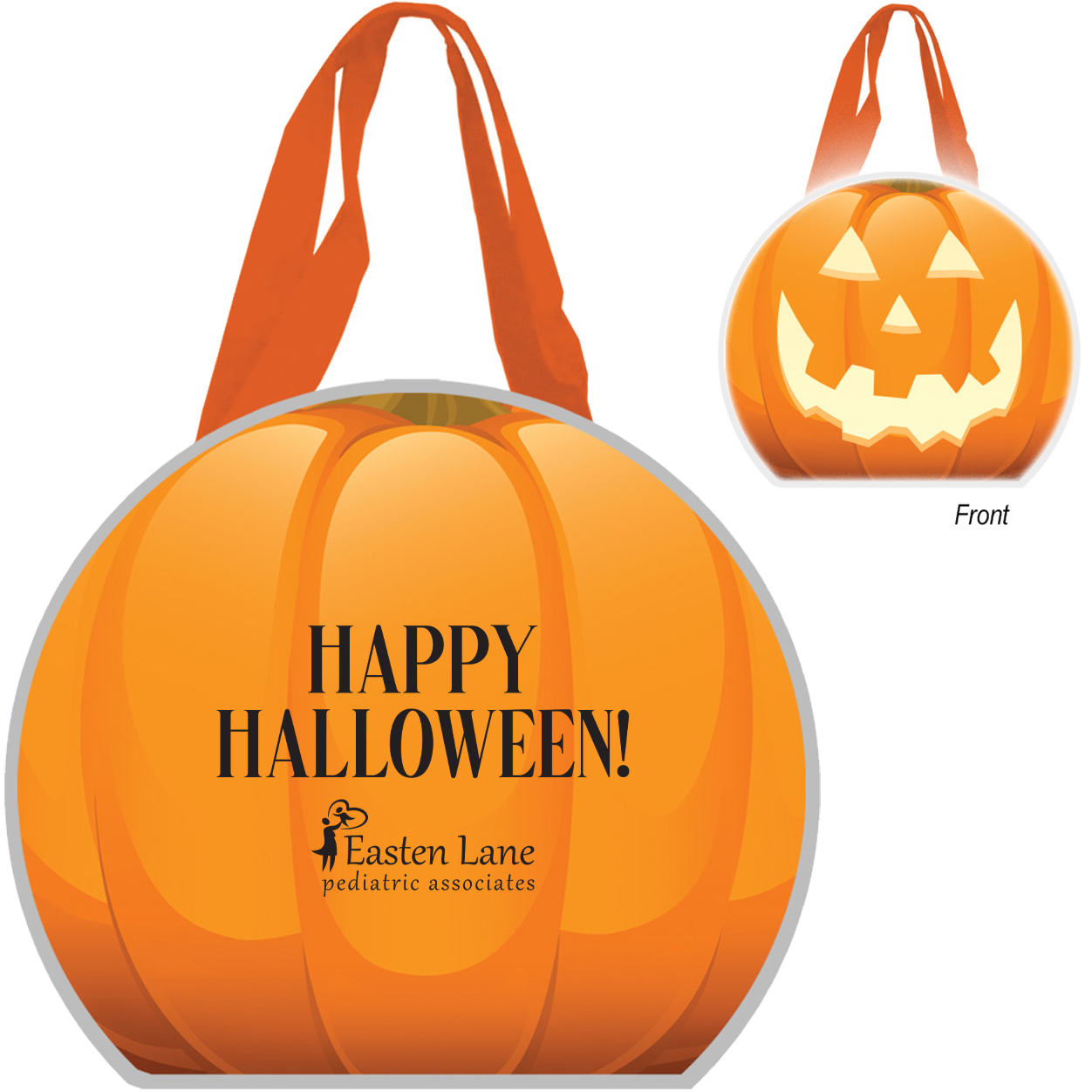 Product Photo 1 Reflective Halloween Pumpkin Non-Woven Tote Bag