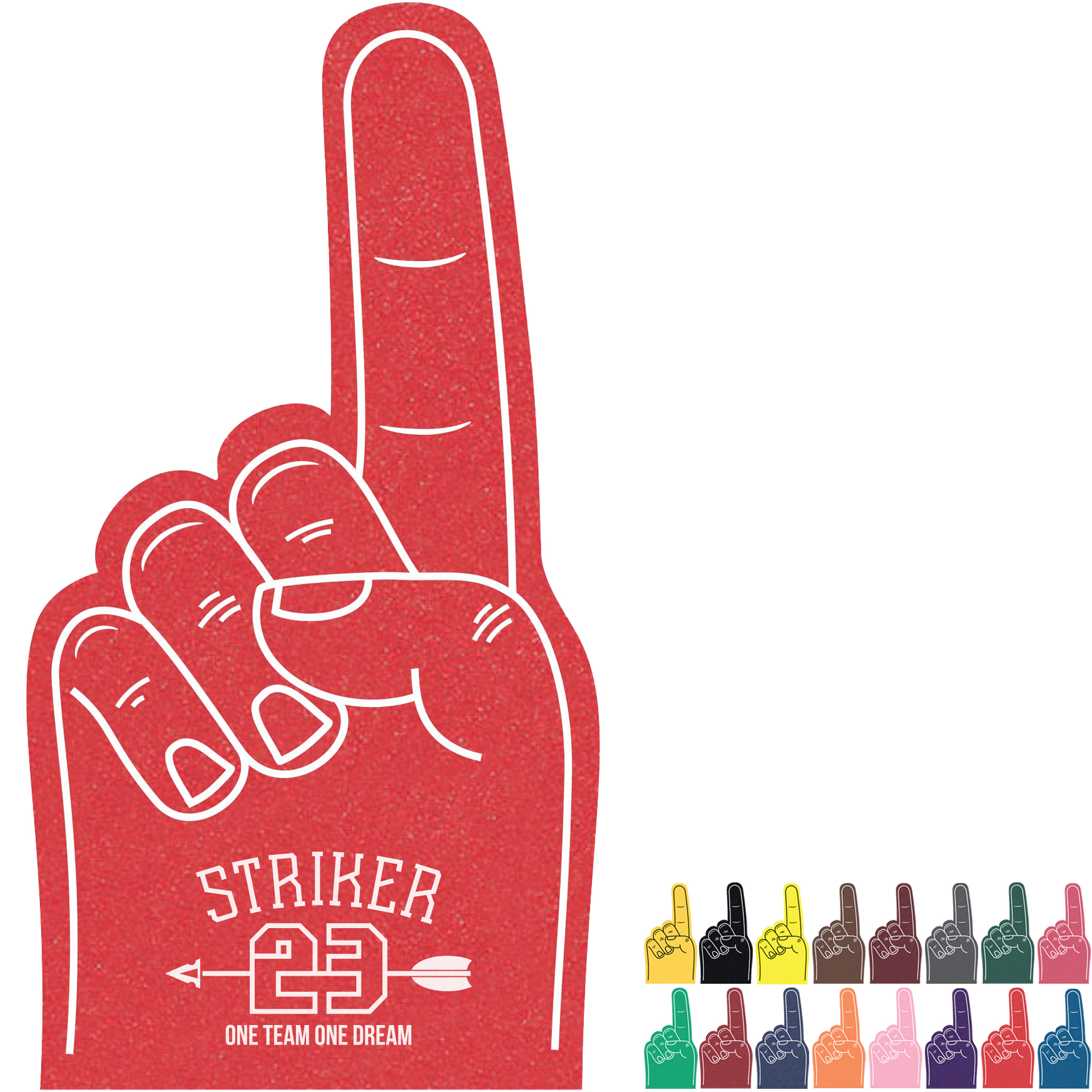 Product Photo 1 Foam Finger #1 Hand Mitt, 12"