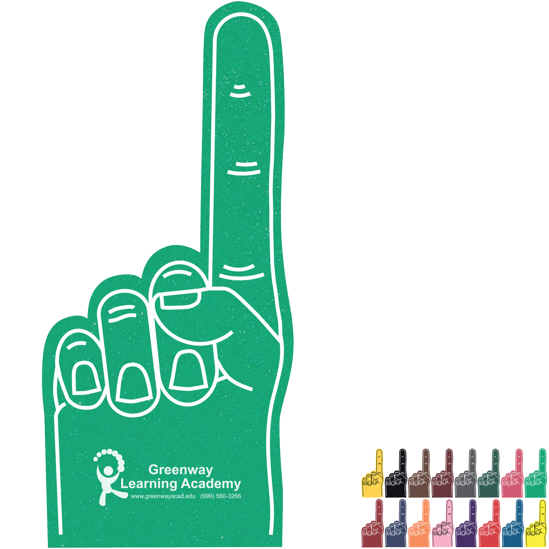 Product Photo 1 Foam Finger #1 Hand Mitt, 16"