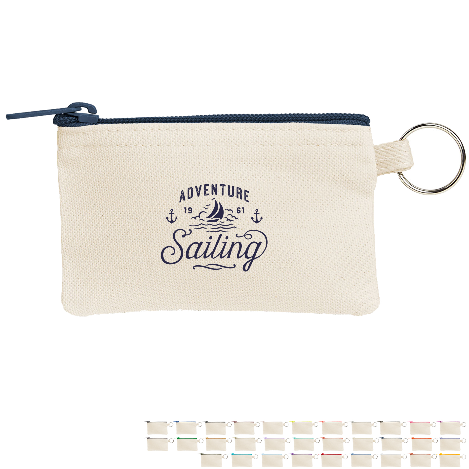 Product Photo 1 Penny Cotton Canvas Key Ring Wallet