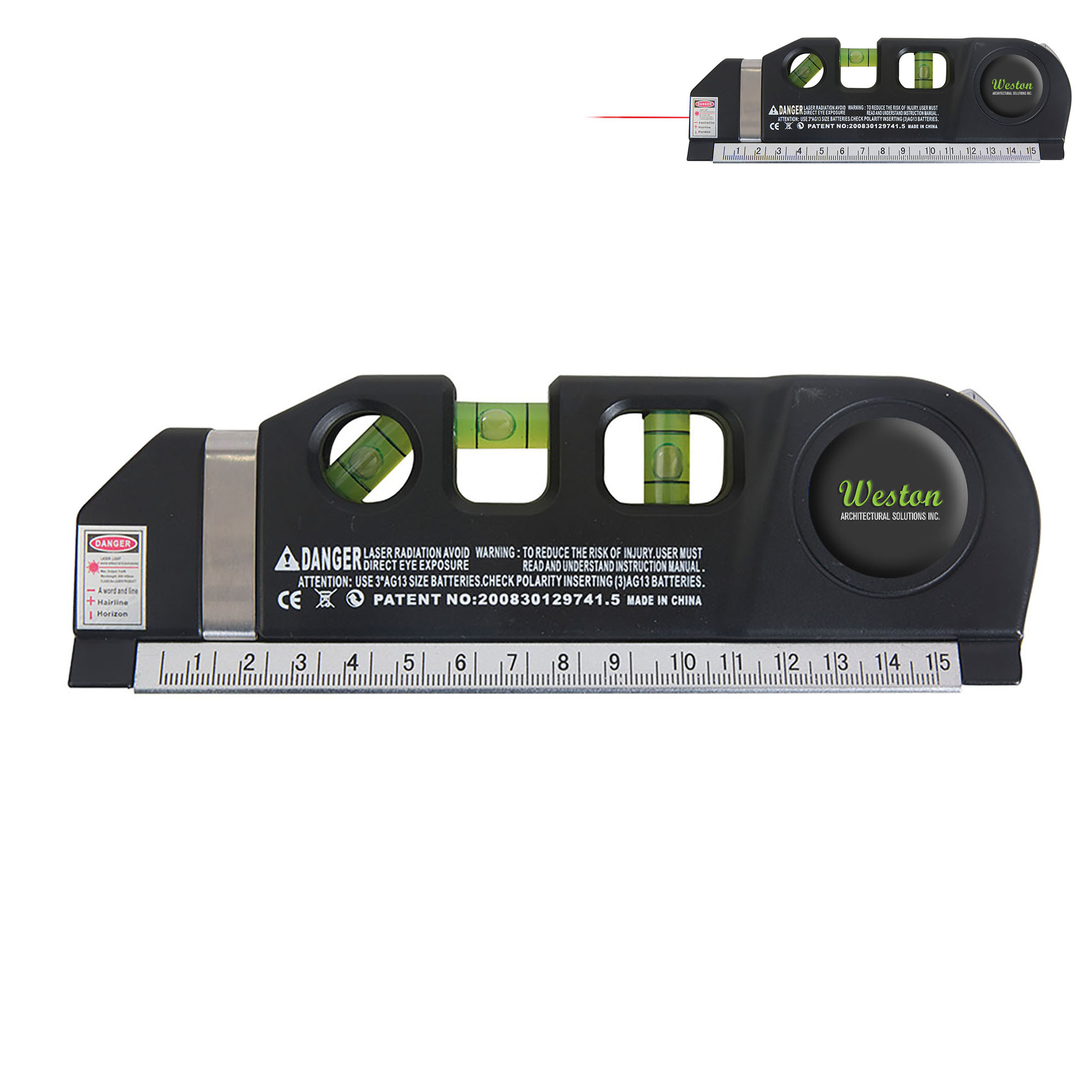 Product Photo 1 Laser Level w/ 8' Tape Measure