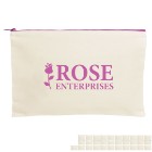 Photo 1 Dottie Cotton Canvas Zippered Document Holder