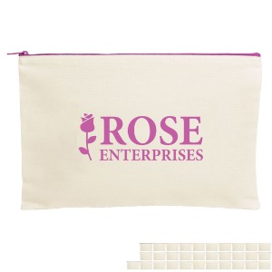 Dottie Cotton Canvas Zippered Document Holder - NM1540