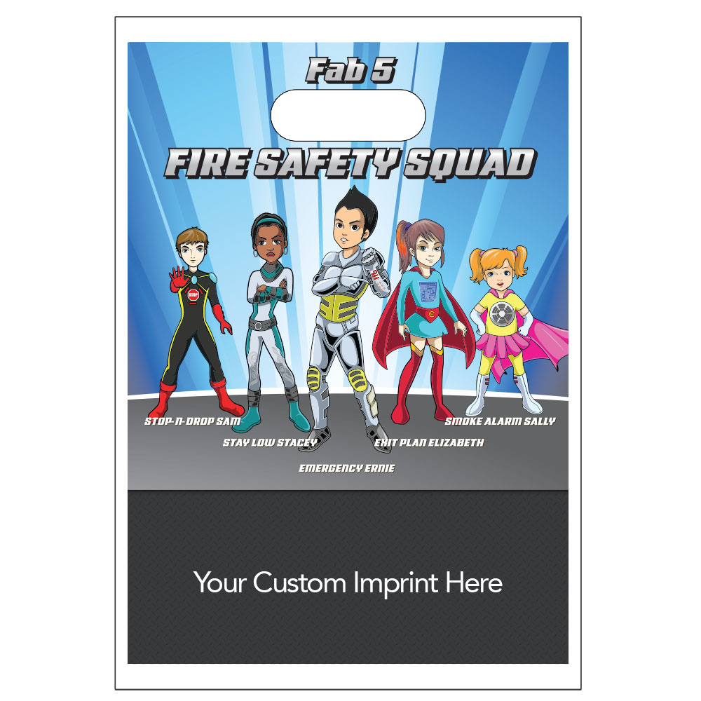 Product Photo 1 Digital Full Color Die Cut Plastic Bag w/ Have 2 Ways Out Design, 9" x 13"