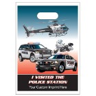 Photo 1 Digital Full Color Die Cut Plastic Bag w/ Police Station Design, 9" x 13"