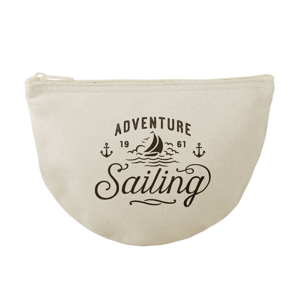 Product Photo 1 Slice Cotton Canvas Zippered Pouch