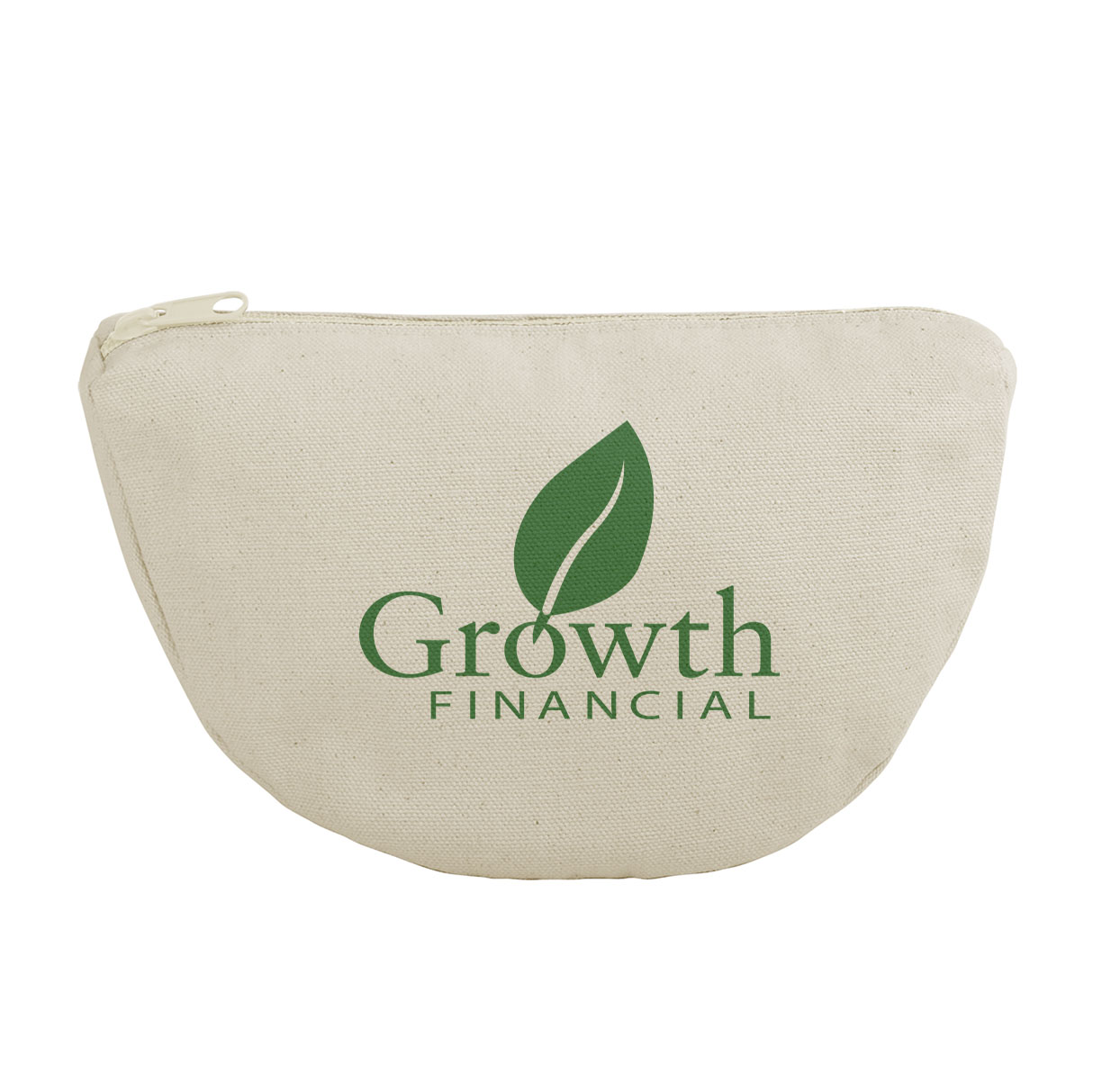 Product Photo 1 Wedge Cotton Canvas Zippered Pouch