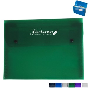 Six Pocket Poly File with Snap Closure - EP2115