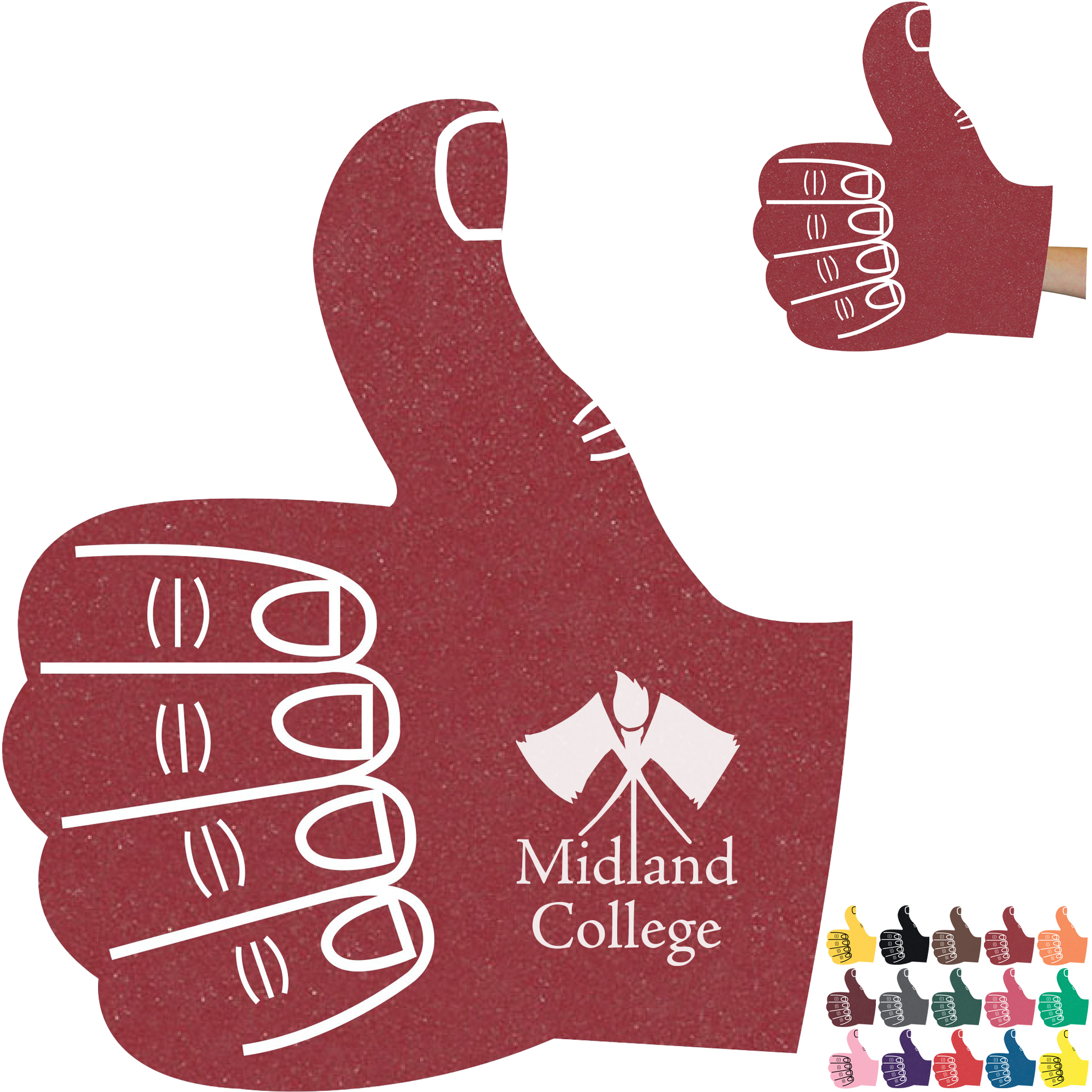 Product Photo 1 Foam Thumbs Up Hand Mitt, 15"