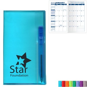 Translucent Monthly Pocket Planner & Pen - RY1025
