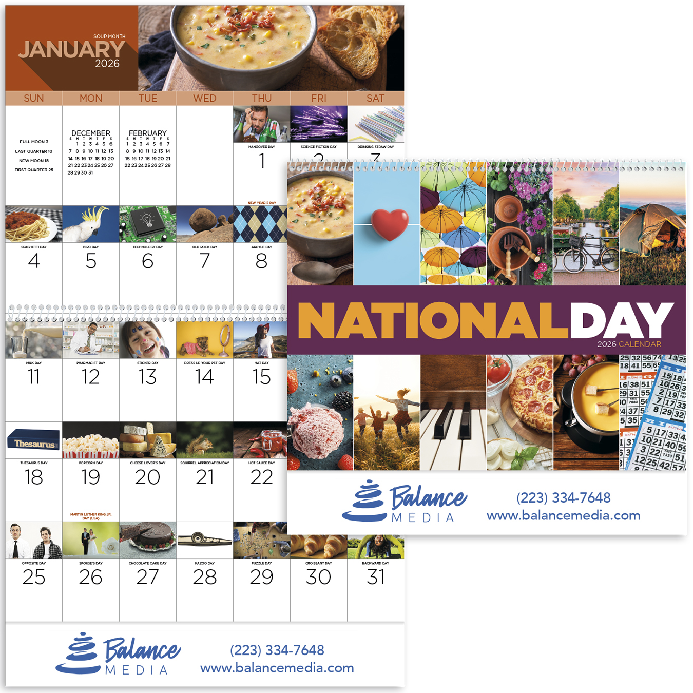 Product Photo 1 National Day Spiral Wall Calendar