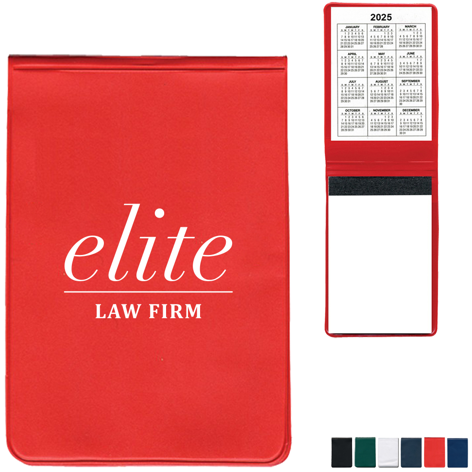 Product Photo 1 Vinyl Memo Book w/ 2-Year Calendar, 100 Pages, 3" x 4-1/2"