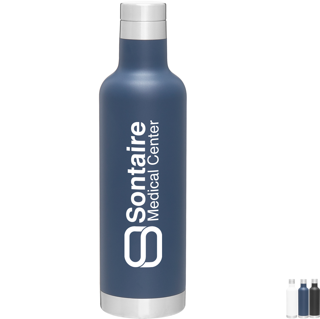 Product Photo 1 h2go Noir Powder Coated Stainless Steel Bottle, 25 oz.