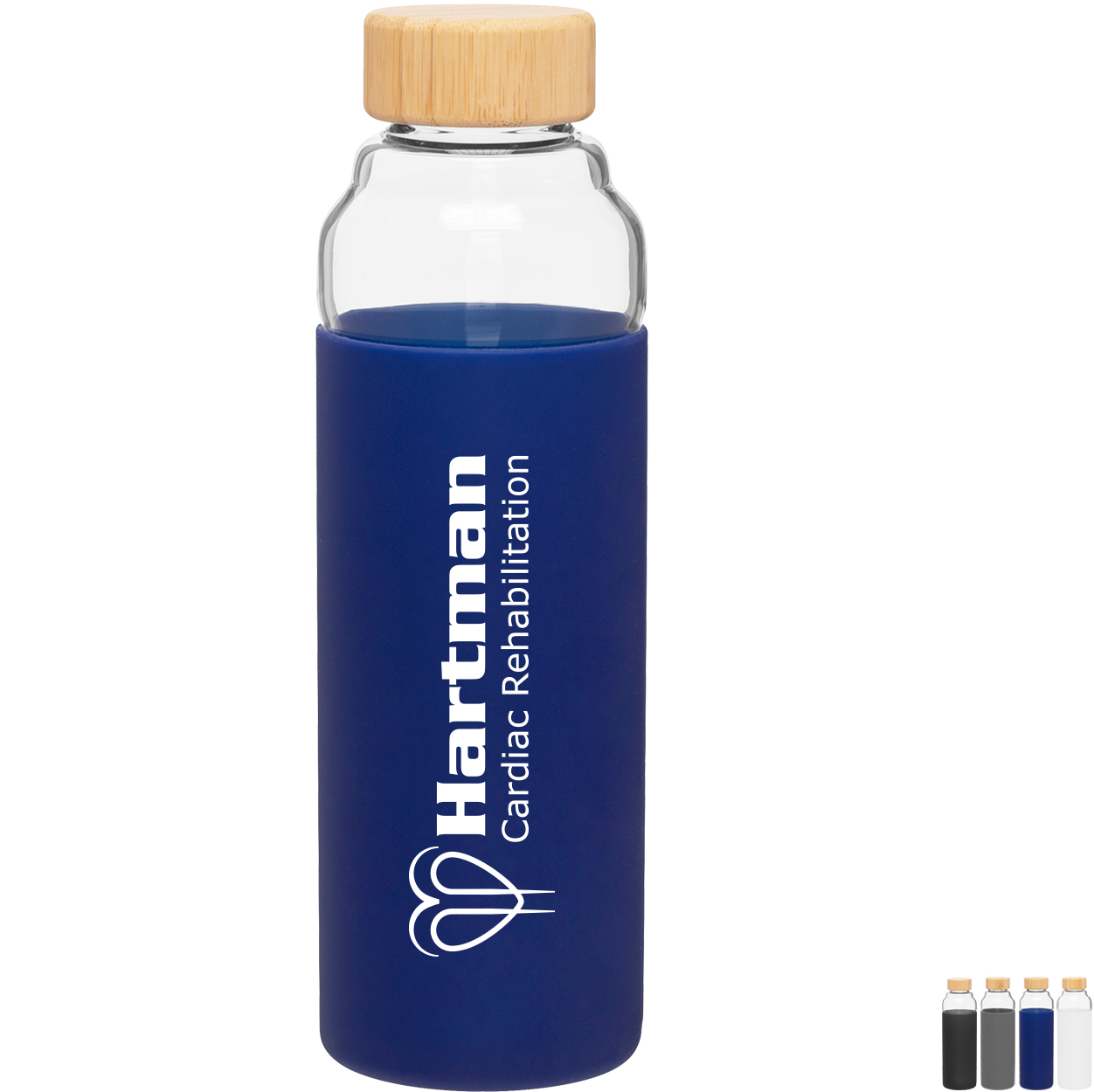 Product Photo 1 h2go Bali Glass Bottle with Silicone Sleeve, 18 oz.