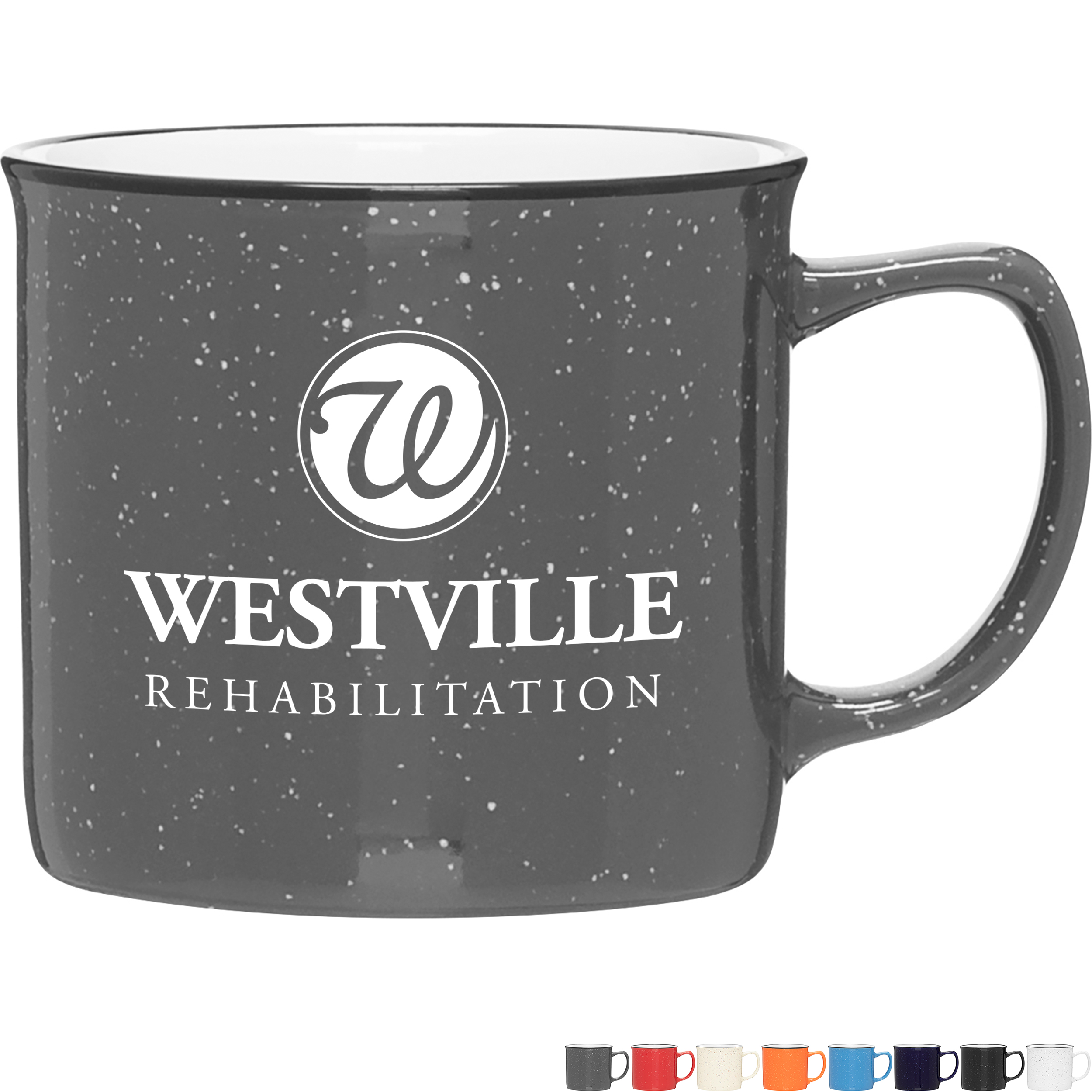 Product Photo 1 Cambria Stoneware Speckled Camper Mug, 12oz.