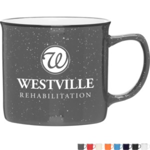 Cambria Stoneware Speckled Camper Mug, 12oz. - TE2960