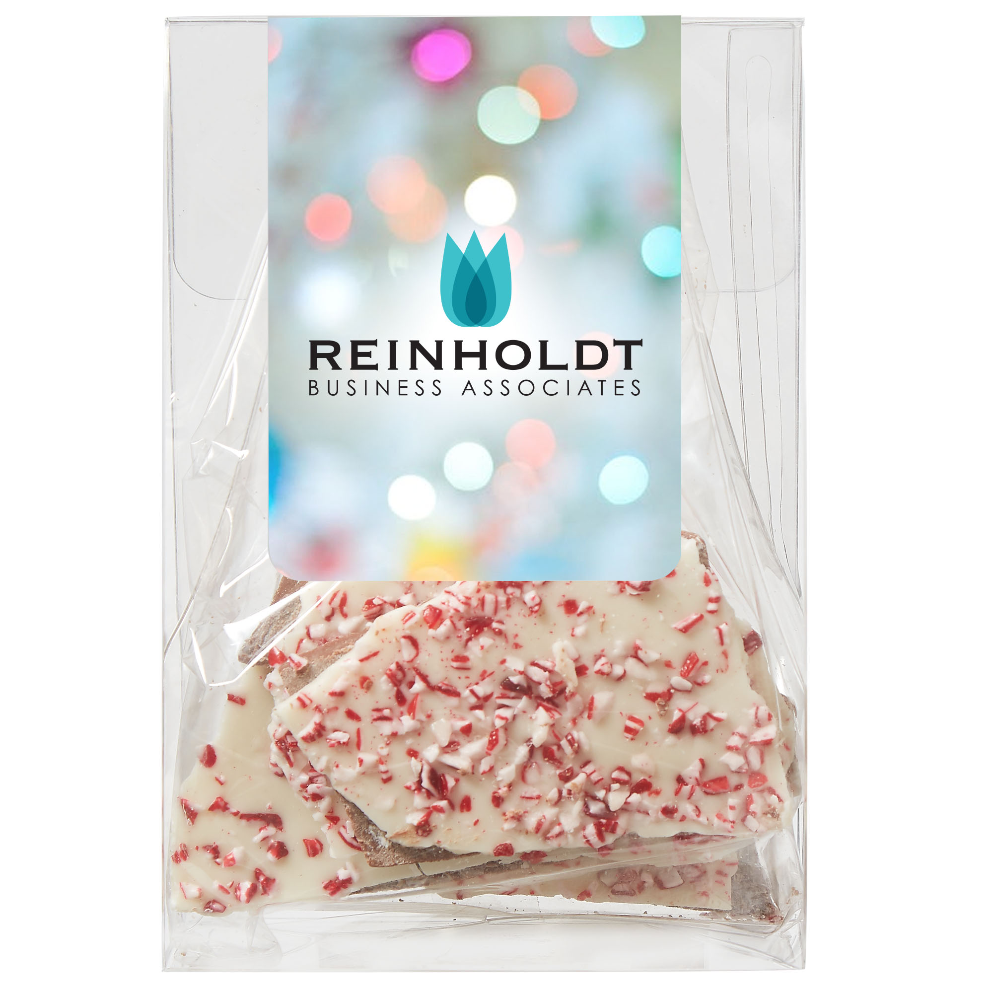 Product Photo 1 White Chocolate Peppermint Bark Classic Treat Tote, 4.5oz.