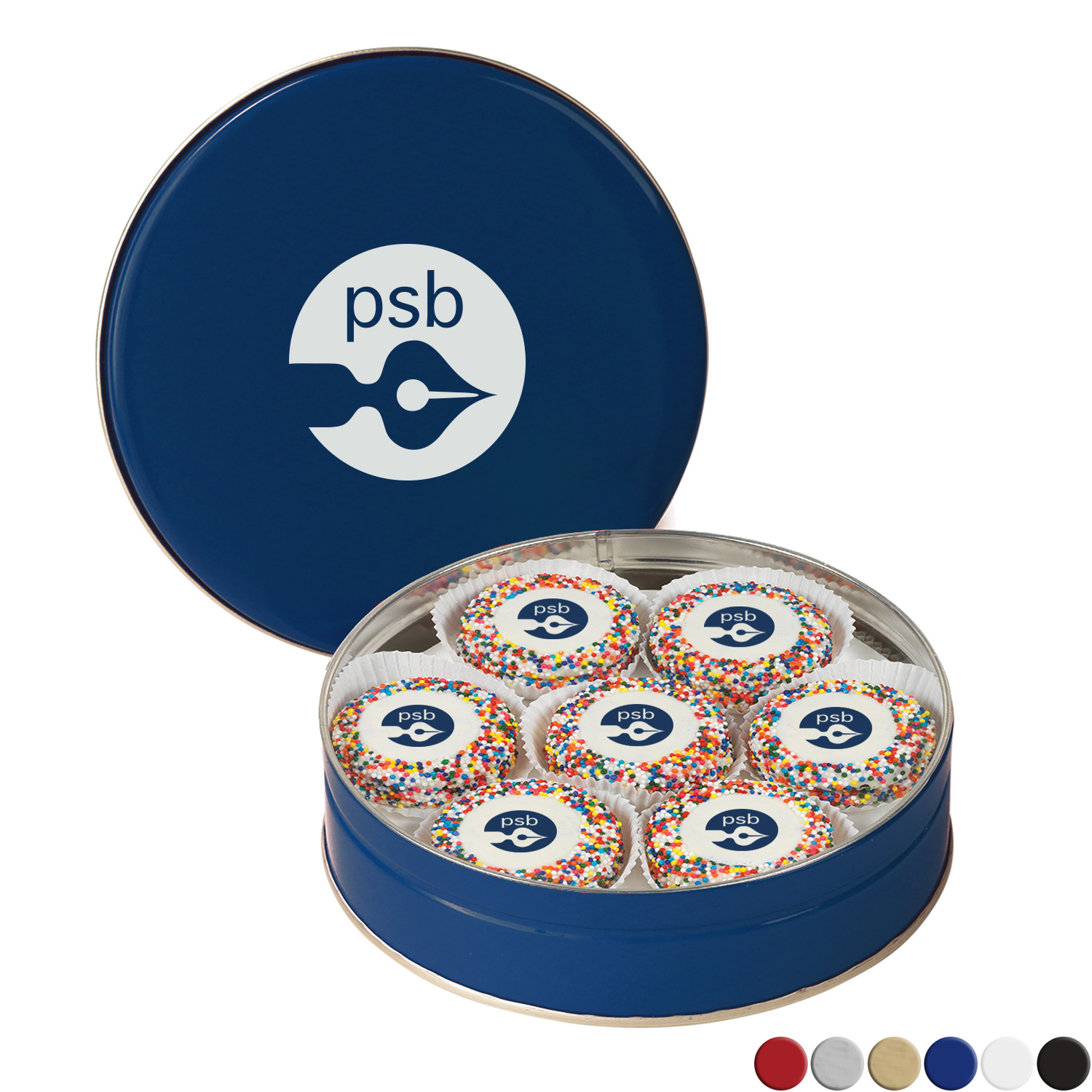 Product Photo 1 Chocolate Covered Oreos® w/ Rainbow Nonpareils in Tin