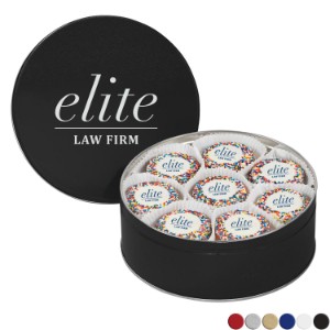 Chocolate Covered Oreos® w/ Rainbow Nonpareils in Large Tin - MD2136