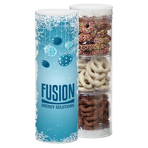 Three Way Covered Pretzel Sampler Tube - MD2146