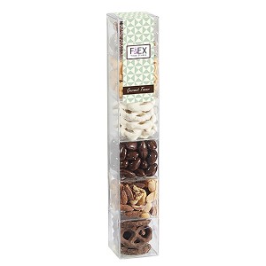 Chocolate & Nut 6 Way Gourmet Treat Tower w/ Label - MD2153