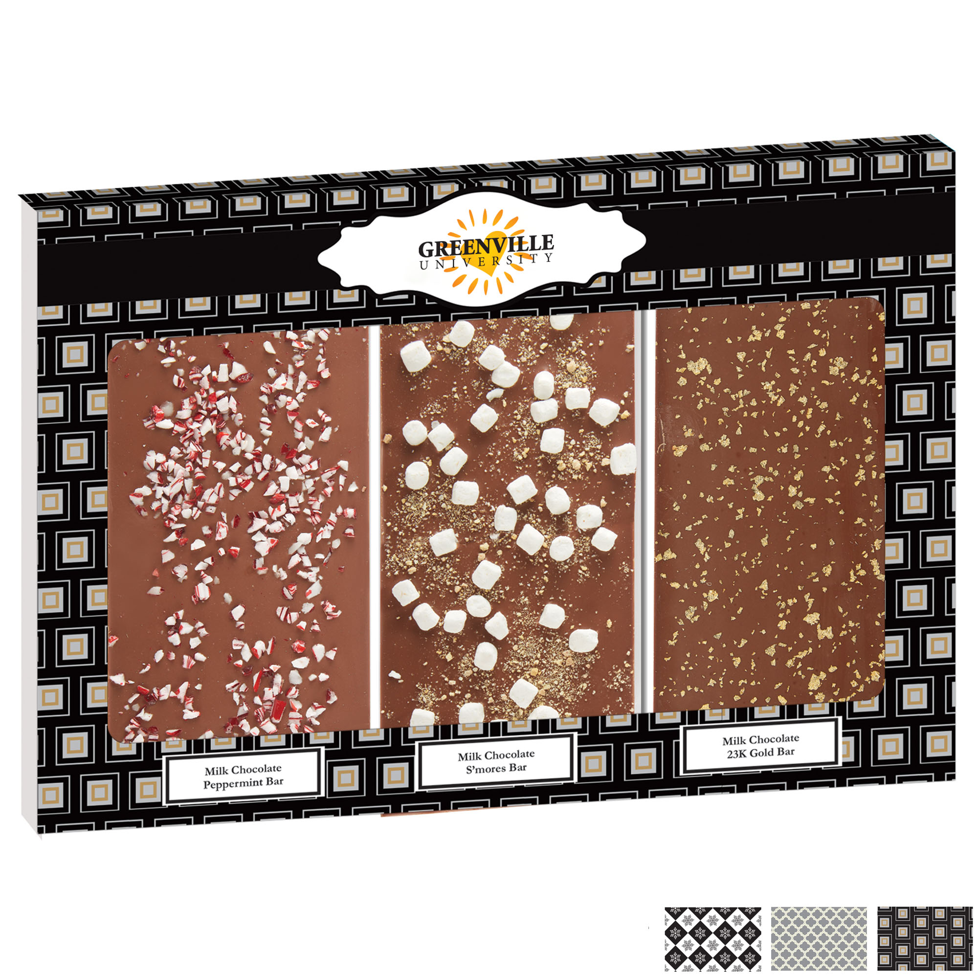 Product Photo 1 Belgian Chocolate Holiday Sparkle Triple Bars