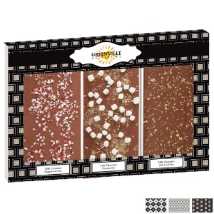 Belgian Chocolate Holiday Sparkle Triple Bars - MD2150